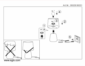 Bruksanvisning Eglo 99329 Lampa