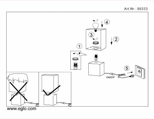 Bruksanvisning Eglo 99333 Lampa