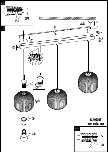 Bruksanvisning Eglo 99372 Lampa