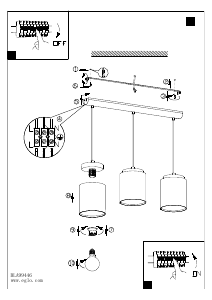 Bruksanvisning Eglo 99446 Lampa