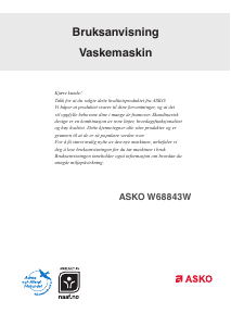Bruksanvisning Asko W68843W ALLERGY Vaskemaskin