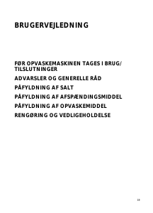Brugsanvisning Ignis ADL 233 Opvaskemaskine