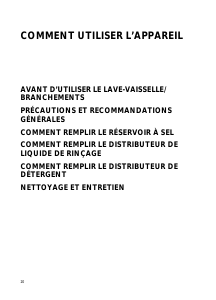 Mode d’emploi Ignis ADL 336 IX Lave-vaisselle