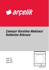 Kullanım kılavuzu Arçelik 3886 KTR Kurutma makinesi