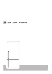Manual Candy CVNB 6182WH5KN Fridge-Freezer