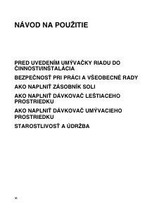 Návod Ignis ADL 349/1 Umývačka riadu
