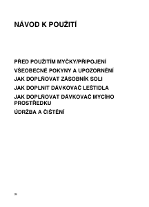 Manuál Ignis ADL 349/1 Myčka na nádobí