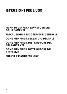 Manuale Ignis LPA 50 Lavastoviglie