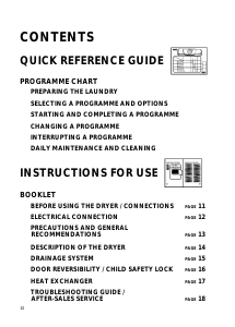 Manual Ignis ASC 10 Dryer