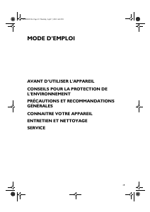 Mode d’emploi Ignis AFE 275/A Congélateur