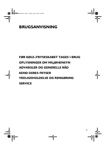 Brugsanvisning Ignis AFE 275/A Fryser