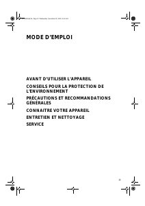 Mode d’emploi Ignis AFE 275/B-K/1 Congélateur