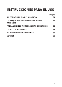 Manual de uso Ignis AFE 276 Congelador
