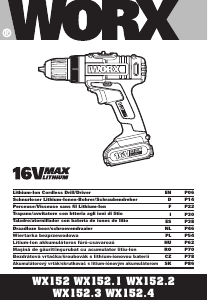 Manuál Worx WX152 Akušroubovák