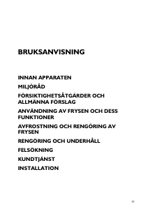 Bruksanvisning Ignis CV S65 AP Frys