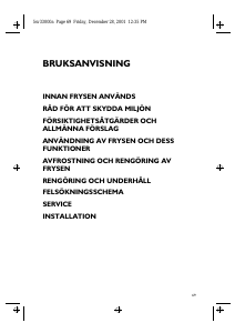 Bruksanvisning Ignis CVB 13 Frys