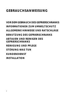 Bedienungsanleitung Ignis CVB 14 Gefrierschrank