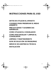 Manual de uso Ignis CVB S65/1 Congelador