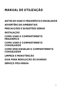 Manual Ignis CBA 281/AL Frigorífico combinado