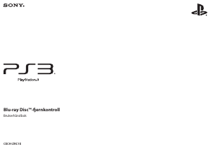 Brugsanvisning Sony CECH-ZRC1E PlayStation 3 Fjernbetjening