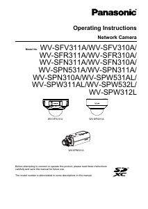 Handleiding Panasonic WV-SPW531AL IP camera