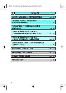 Mode d’emploi Ignis CBA 371R/G Réfrigérateur combiné