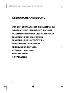 Bedienungsanleitung Ignis CBAE 324/M Kühl-gefrierkombination