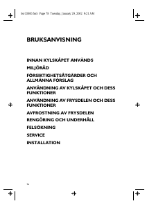 Bruksanvisning Ignis CBAE 324/M Kyl-frys