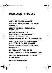 Manual de uso Ignis DPA 22 Frigorífico combinado