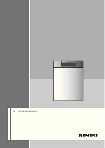 Bedienungsanleitung Siemens SN45N580EU Geschirrspüler