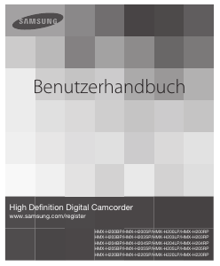 Bedienungsanleitung Samsung HMX-H200 Camcorder