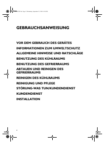 Bedienungsanleitung Ignis DPA 33 Kühl-gefrierkombination