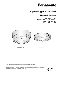 Handleiding Panasonic WV-SFV481 IP camera