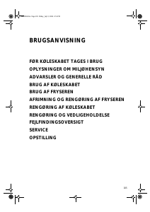 Brugsanvisning Ignis DPC 21 Køle-fryseskab