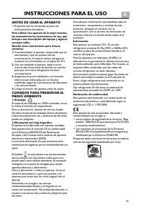 Manual de uso Ignis TGA 391 Frigorífico combinado