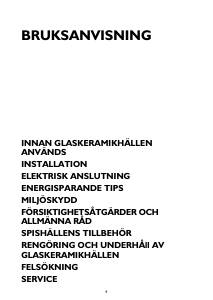 Bruksanvisning Ignis AKL 700 NE Häll