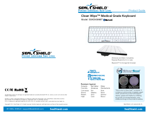 Bruksanvisning Seal Shield SSKSV099BT Tangentbord