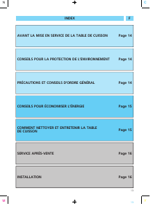 Mode d’emploi Ignis AKL 730/IX Table de cuisson