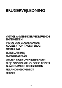 Brugsanvisning Ignis AKS 309 LX Kogesektion