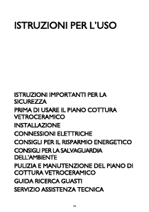 Manuale Ignis AKS 309/NE Piano cottura