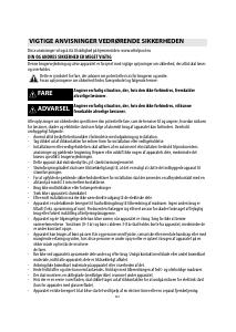 Brugsanvisning Ignis AKS 819/NE Kogesektion