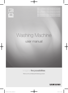 Manual Samsung WF1602W5S Sunny Bubble Washing Machine