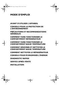 Mode d’emploi Ignis ARL 130-A/1 Réfrigérateur