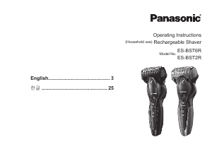 Handleiding Panasonic ES-BST6R Scheerapparaat