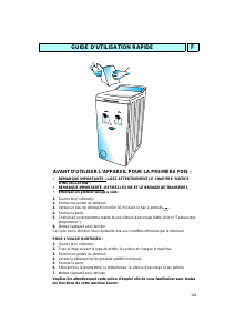 Mode d’emploi Ignis AWV 510 Lave-linge