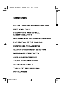 Manual Ignis AWV 650/M Washing Machine