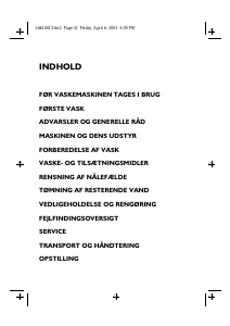 Brugsanvisning Ignis AWV 708/3 Vaskemaskine