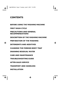 Manual Ignis AWV 802/2 Washing Machine
