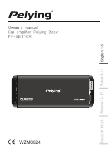 Manual Peiying PY-B5B110R Amplificator auto