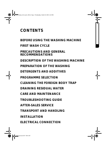 Manual Ignis LT 50/1 Washing Machine